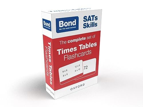 Bond SATs Skills: The complete set of Times Tables Flashcards for KS2 von Oxford University Press